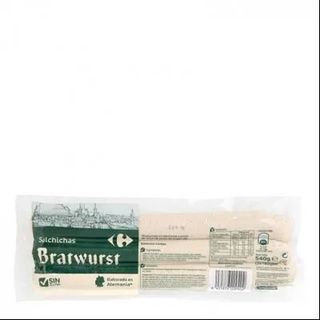 Salchichas Bratwurst Carrefour Sin Gluten 540 Gr.