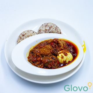 Ofada Rice/Ayamase Sauce