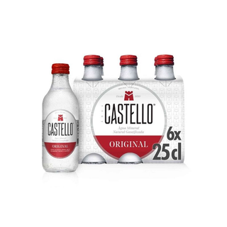 6x Água c/ Gás Original - Castello 25cl