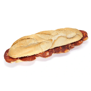 Bocadillo De Salchichón Chorizo Barrita