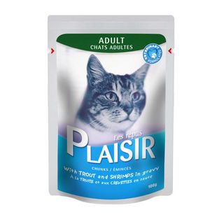 Plaisir Adult Cat Pastrmka i Skampi 100g