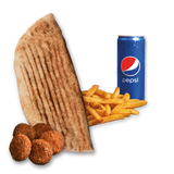 Rollo Wegetariańskie (średnie), frytki, Pepsi 0.33l