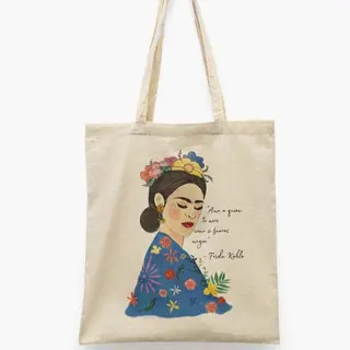 Bolsa de mano de algodón Frida