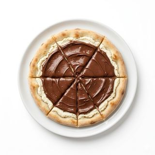 Pizza ricotta y nutella