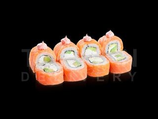 Суші рол філадельфія з копченим лососем (300g)
