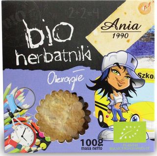 BIO HERBATNIKI OKRĄGŁE 100 g - BIO ANIA