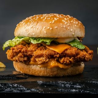 Бургер с Криспи + Coca-Cola  (330ml)