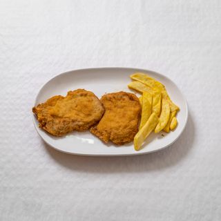 San Jacobo de lomo con patatas