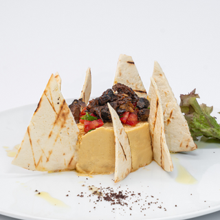 Hummus cu tortilla, vegan