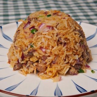 Fried rice with beef