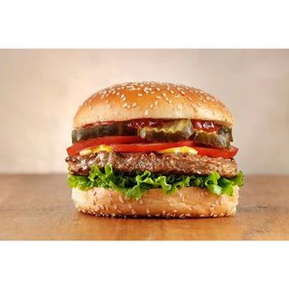 Beef Burger + a soda