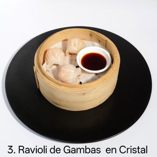 Raviolis de gambas en cristal (4 uds.)