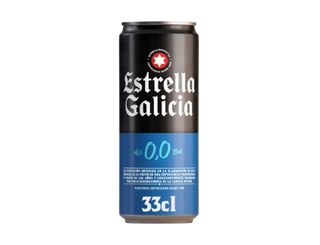 Cerveza Estrella Galicia sin alcohol (330 ml.)