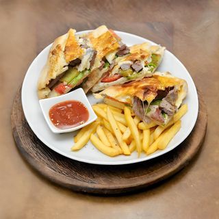 Sendvič sa ramstekom 400gr