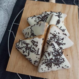 Galletas triángulo choco blanco (9u) SIN GLUTEN