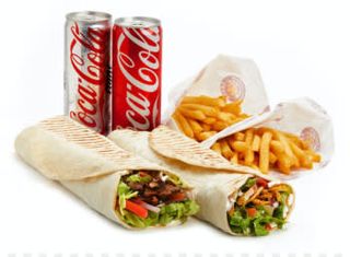 special family durum kebab with free chicken nugget 