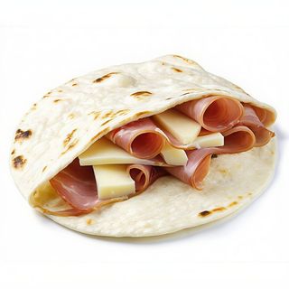 Campesina De Tortilla De Jamón De York Y Queso Edam