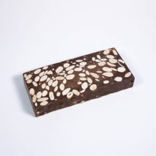 Turrón de chocolate sin leche y con almendras (400g)