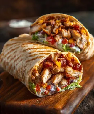 Chicken Shawarma With Single Sausage