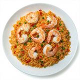 Arroz Quemado Gambas Con Champiñones