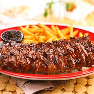 FRIDAYS SIGNATURE WHISKEY-GLAZE RIBS
 