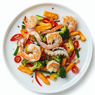 Frittura mista con verdure