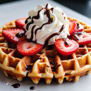 Goffre de Nutella y fresa