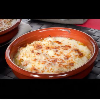 Patatas gratinado Con Bacon