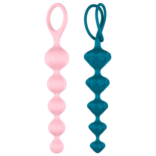 -набір Анальних Бус Satisfyerbeads,силікон,діаметр 3,3см Та 3.5см