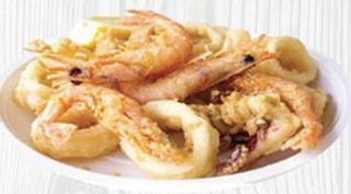 Frittura di calamari e gamberi