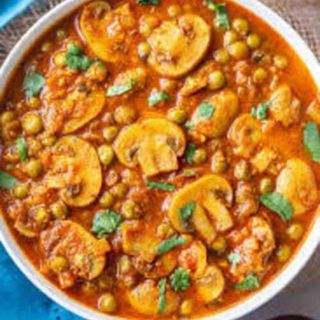 Mushroom Matar Curry