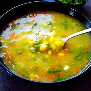 sweet corn soup veg