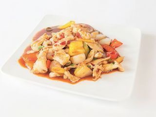 607. Pollo in salsa piccante