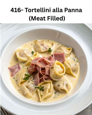 TORTELLINI ALLA PANNA (RECHEIO DE CARNE)