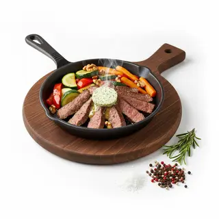 Scalopina di manzo con verdure