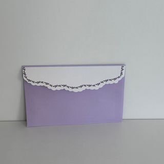 Конверт «Ажурний» лавандовий 