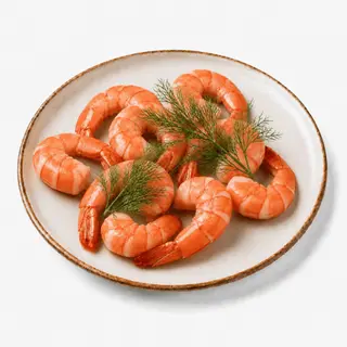 Креветки тигрові з кропом (120г)