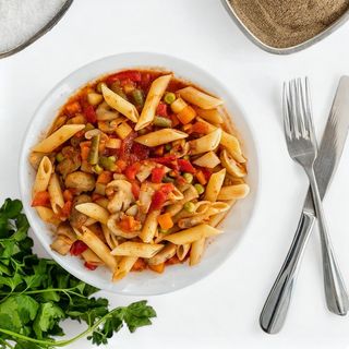 Posni gulaš sa prilogom