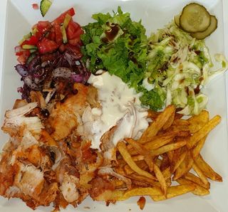 Shaorma pui farfurie