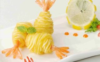 gamberi in laccio di patate 3pz