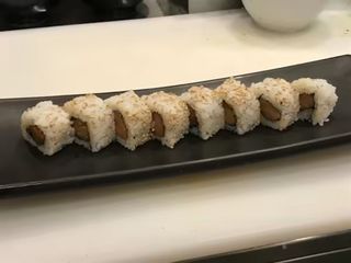Spicy salmon rolls - 8 pezzi