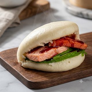 160. Bao salmone - 1 pezzo