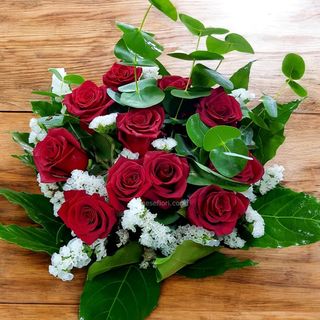 bouquet 3 rose rosse 