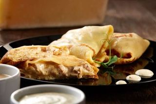 Млинці з шинкою та грибами (340г)