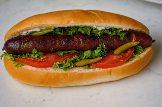 ჰოთ-დოგი მონადირული ძეხვით