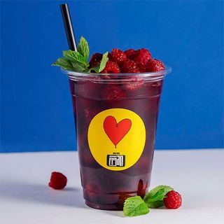 ცივი ჩაი ჟოლოთი და პიტნით 0.3ლ.