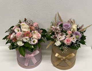 Flower box maxi - mix ruža i cvijeća pastelnih boja 