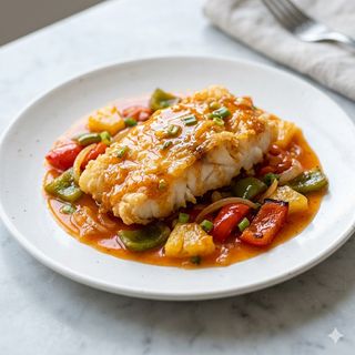 Pescado Con Salsa Agridulce