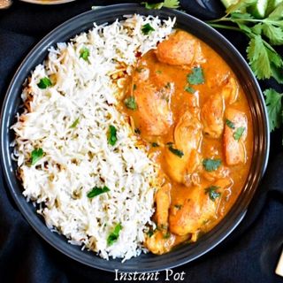 chicken korma+rice
