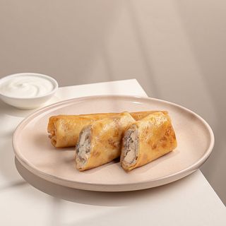 Млинці з курочкою та грибами